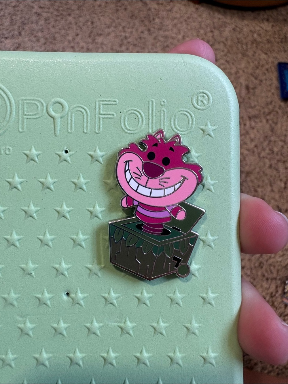 Cheshire Cat Disney Toys in a Box Pin
